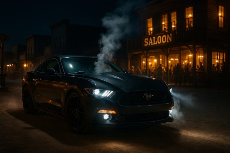 Mustang 6 vor Saloon